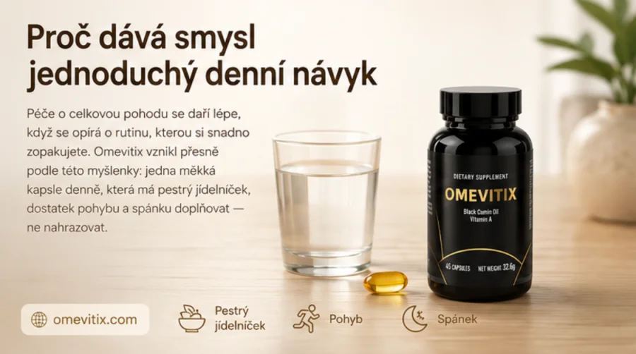 Omevitix — jednoduchý každodenní návyk v kapslích